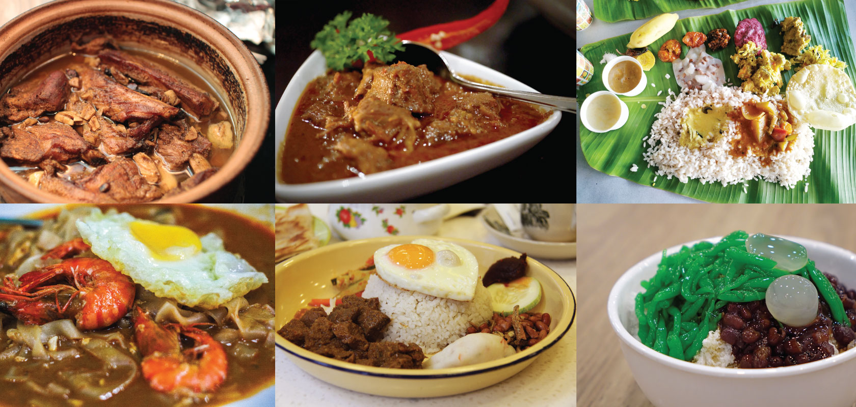 Malaysia street food Collage image